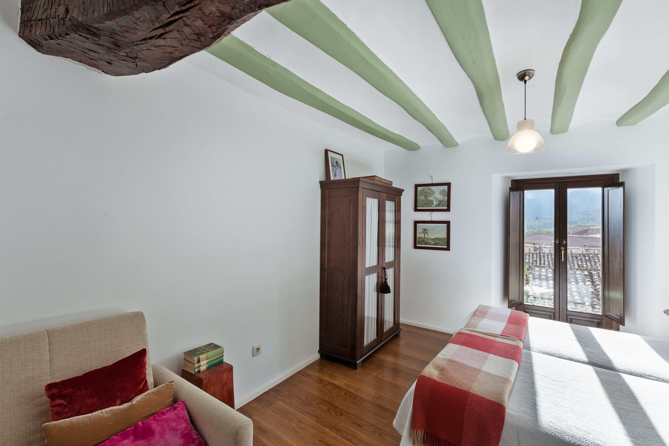 Casa rural La Rinconada en Azuelo Navarra Habitación verde